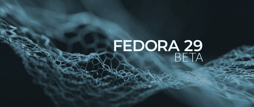 Fedora 29 Beta banner